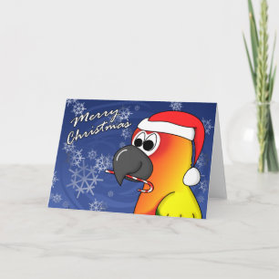 Carte de Noël Sun Conure