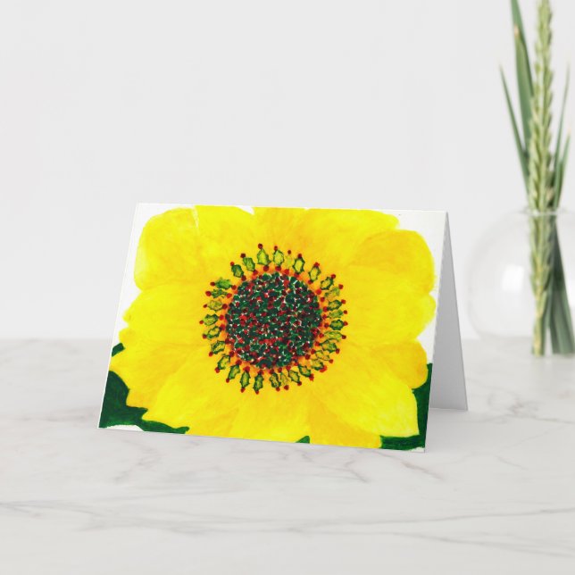 Carte de Noël Sunflower de vacances (Devant)