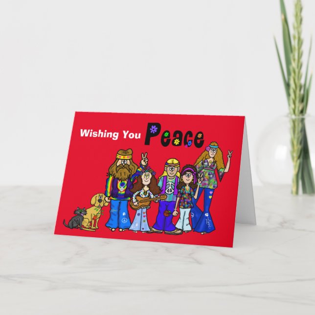 Carte de Noël Super Hippie Group (Devant)