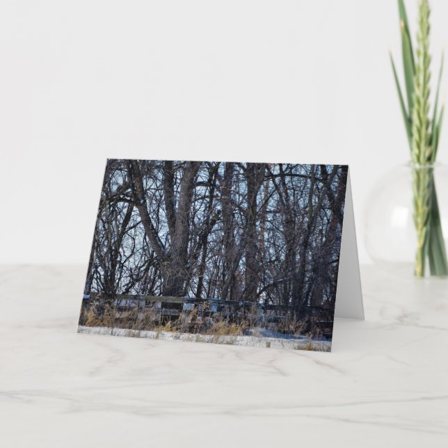 Carte de Noël "Sur le chemin des souvenirs" (Devant)