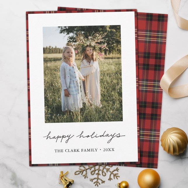 Carte de Noël Tartan (Créateur téléchargé)