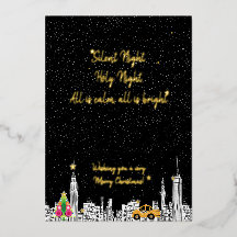 Carte de Noël Taxi City de New York