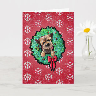 Carte de Noël Terrier KiniArt™