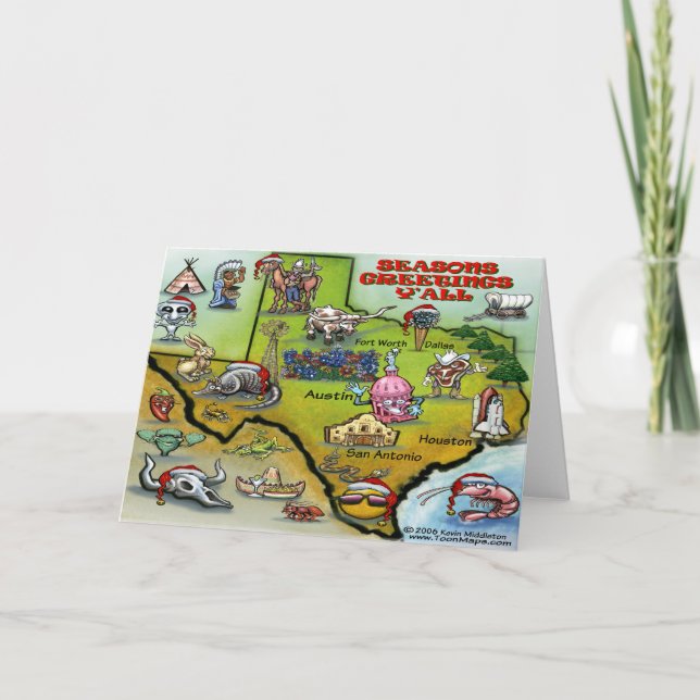 Carte de Noël TEXAS (Devant)