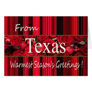 Carte de Noël Texas, préciser