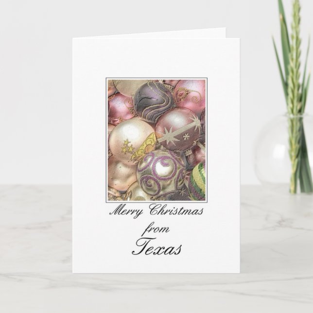 Carte de Noël Texas, préciser (Devant)