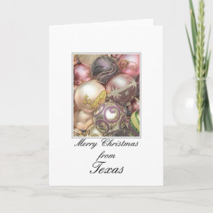Carte de Noël Texas, préciser