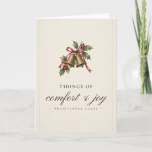 Carte de Noël Tidings of Comfort and Joy