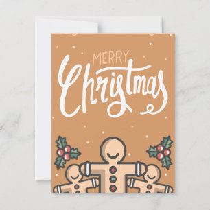 CARTE DE NOËL TIRÉE À LA MAIN