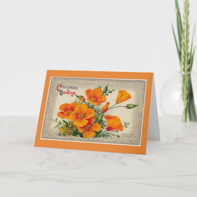 Carte de Noël traditionnelle à l'ancienne (Devant)