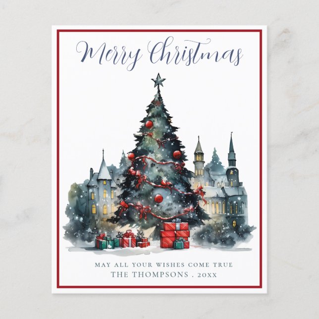 Carte de Noël traditionnelle Budget (Devant)