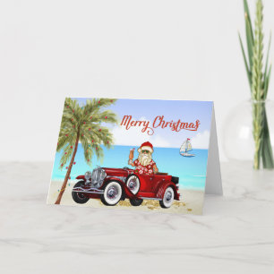 Carte de Noël Tropical Beach Duesenberg