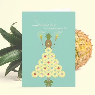 Carte de Noël tropicale