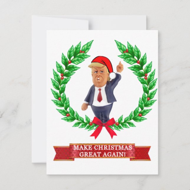 Carte de Noël Trump (Devant)