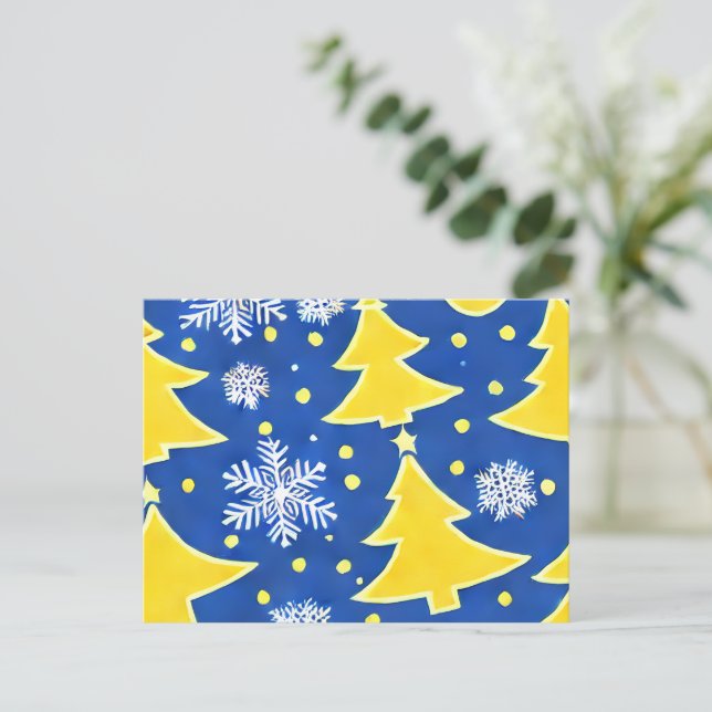 Carte de Noël Ukrainienne Winter Wonderland (Debout devant)