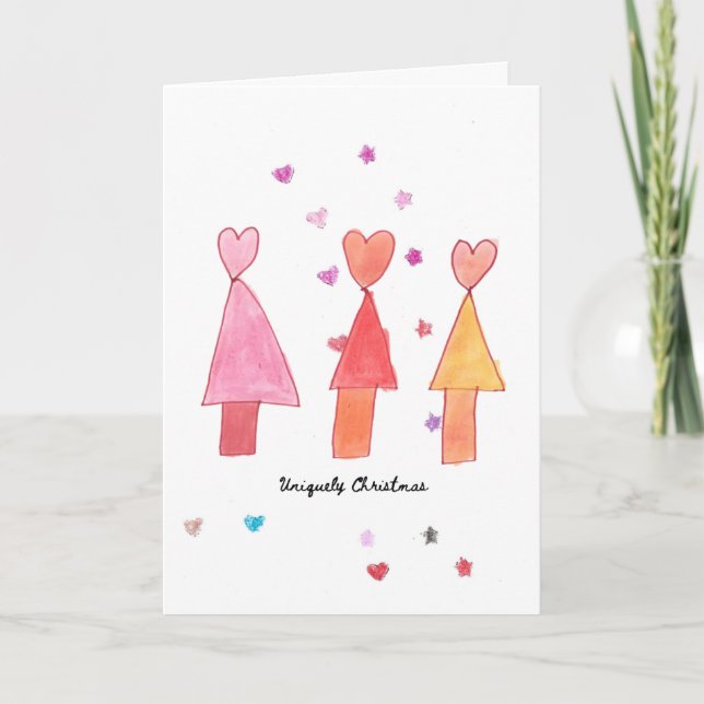 Carte de Noël unique (Devant)