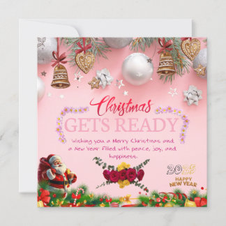 Carte de Noël unique pour famille et amis