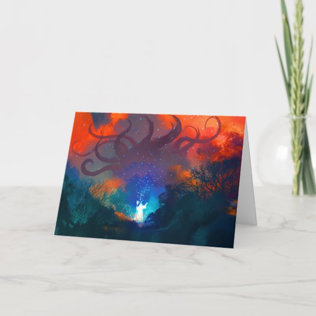 Carte de Noël Unique RPG Gamer pour Fête Helléniqu (Devant)