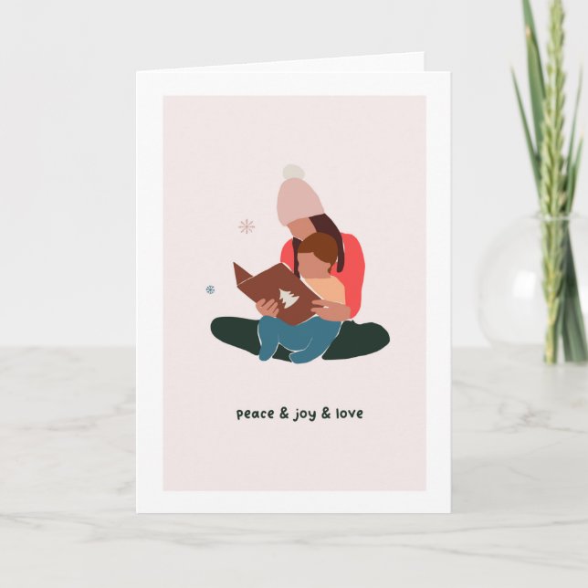 Carte de Noël Vacances Vierge (Devant)