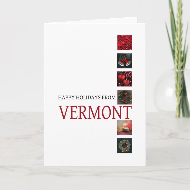 Carte de Noël Vermont, préciser (Devant)