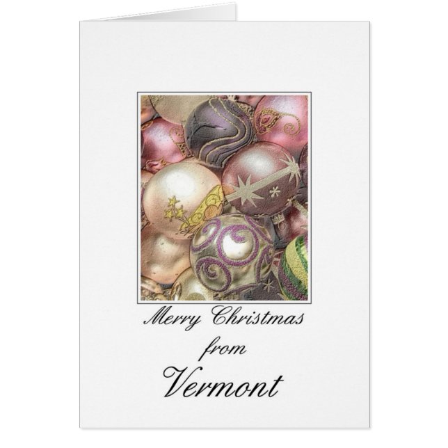 Carte de Noël Vermont, préciser (Devant)