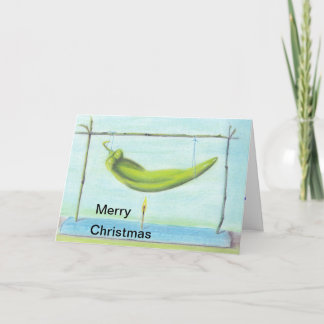 Carte de Noël verte du Chili