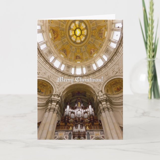 Carte de Noël verticale de la cathédrale de Berlin (Devant)