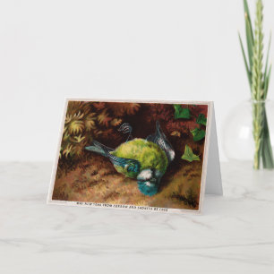 Carte de Noël Victorian Dead Bird