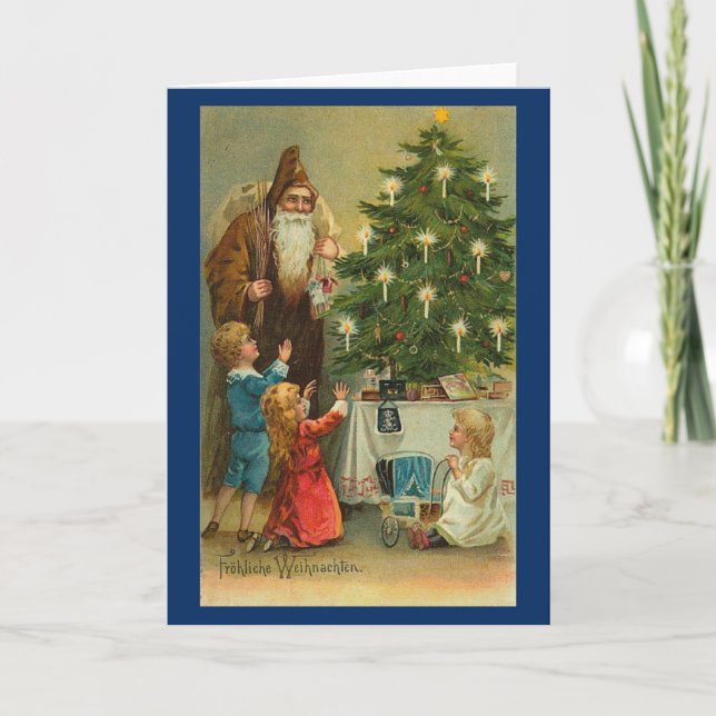 Carte de Noël Victorian Vintage Retro (Devant)