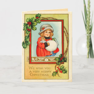 Carte de Noël victorienne