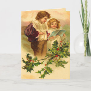 Carte de Noël victorienne