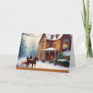 Carte de Noël victorienne