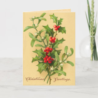 Carte de Noël victorienne