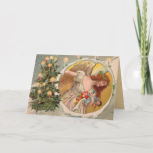 Carte de Noël victorienne d'ange