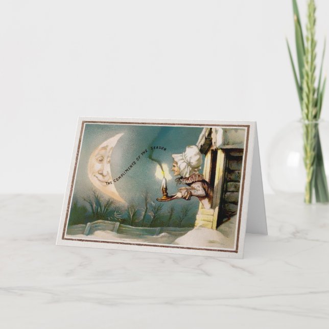 Carte de Noël victorienne vintage (Devant)