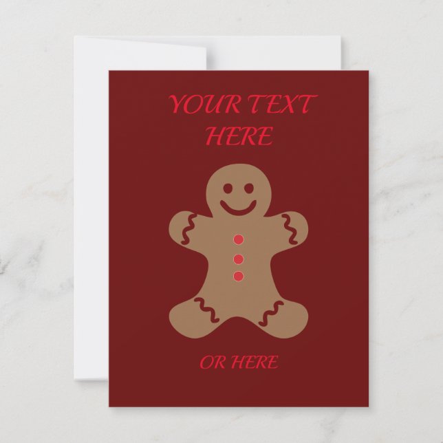 Carte de Noël Vide Fun (Devant)