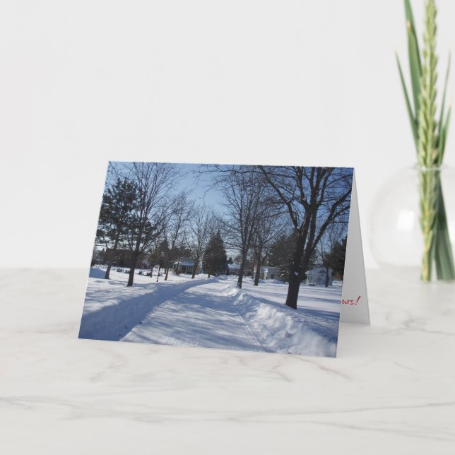 Carte de Noël « Village Path » (Devant)