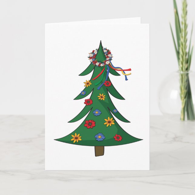 Carte de Noël - Vinok ukrainien (Devant)