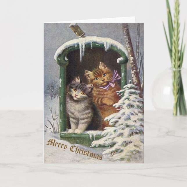 Carte de Noël vintage (Devant)
