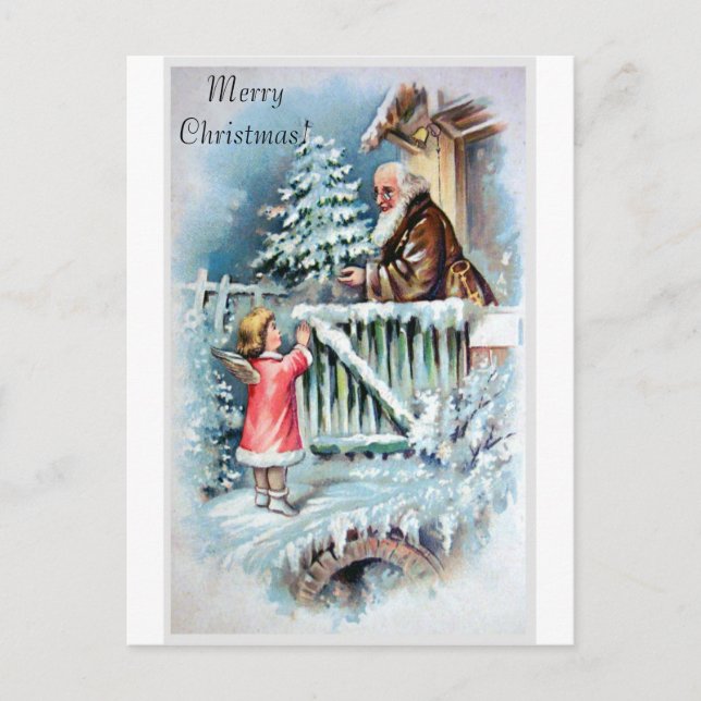 Carte de Noël vintage (Devant)