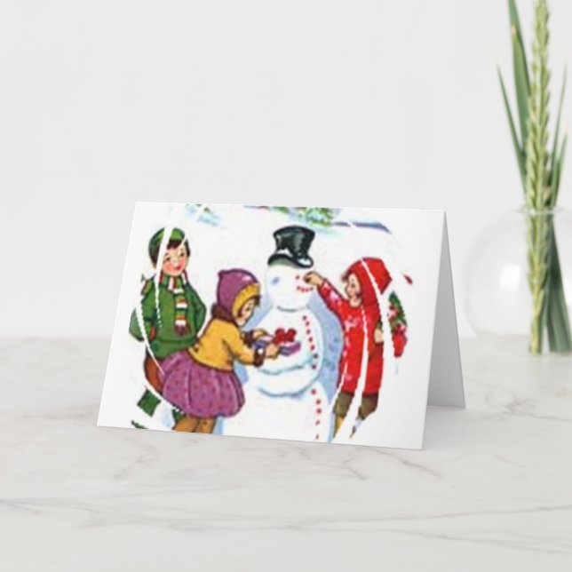 Carte de Noël Vintage (Devant)