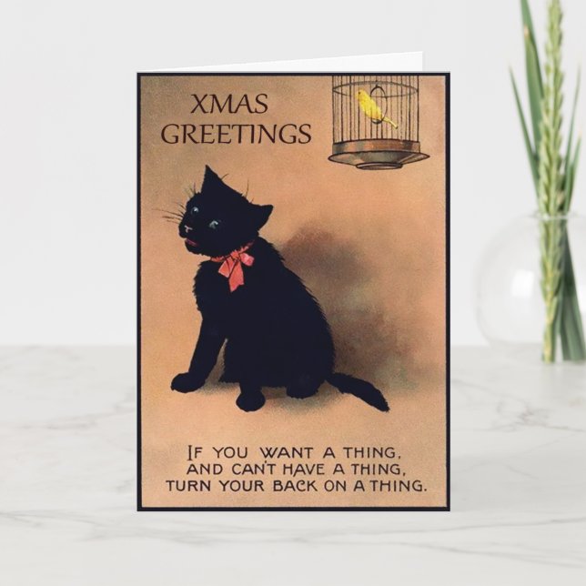 Carte de Noël vintage (Devant)