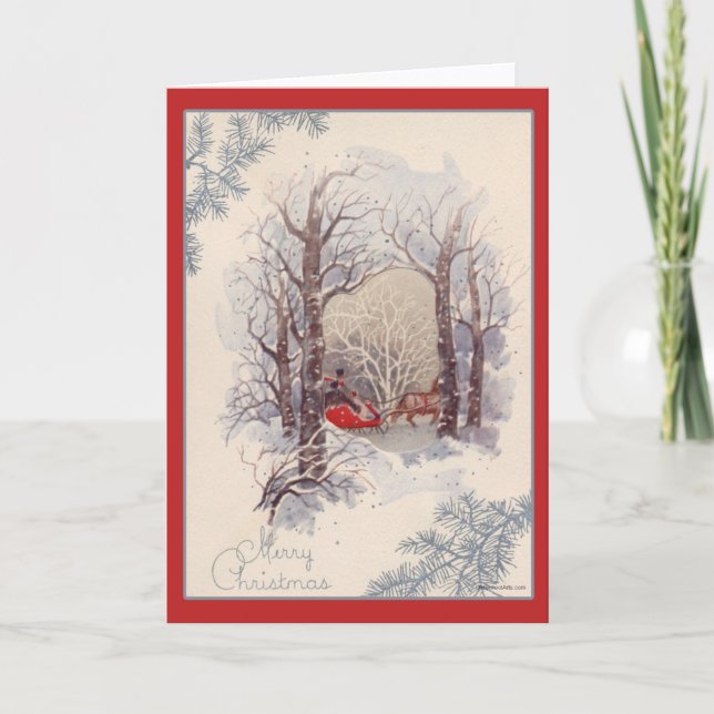 Carte de Noël Vintage (Devant)