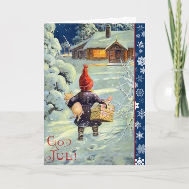 Carte de Noël Vintage (Devant)