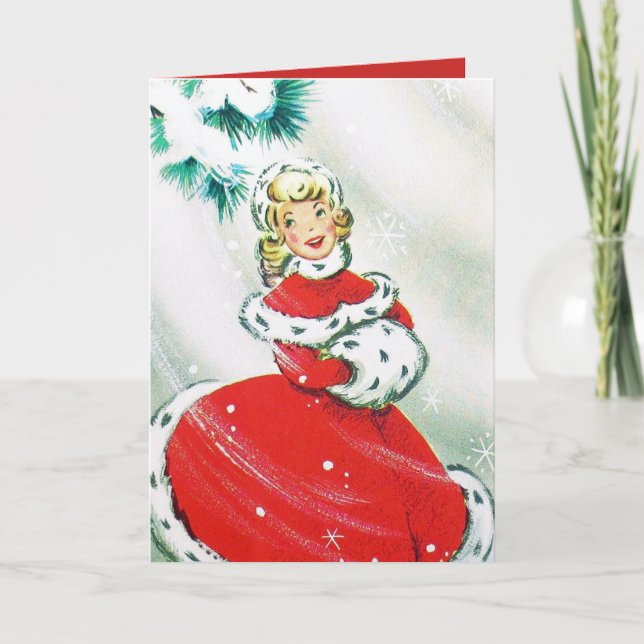 Carte de Noël vintage (Devant)