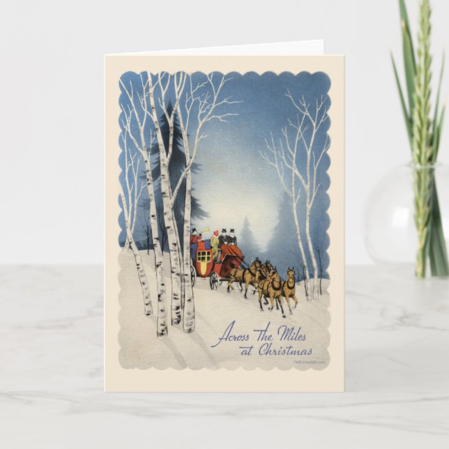 Carte de Noël Vintage (Devant)