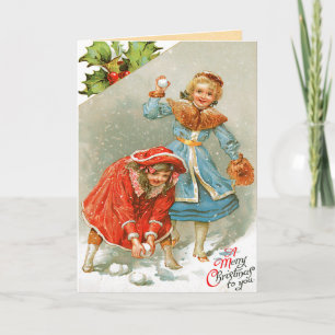 Carte de Noël Vintage