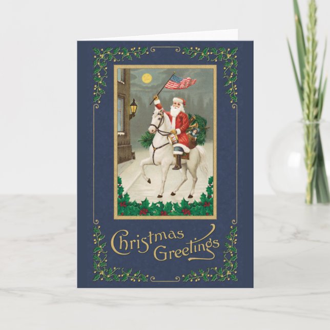 Carte de Noël vintage (Devant)