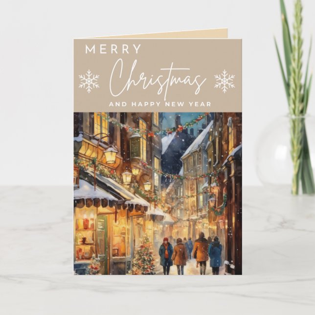Carte de Noël Vintage (Devant)