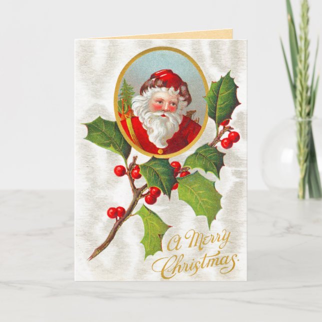 Carte de Noël Vintage (Devant)